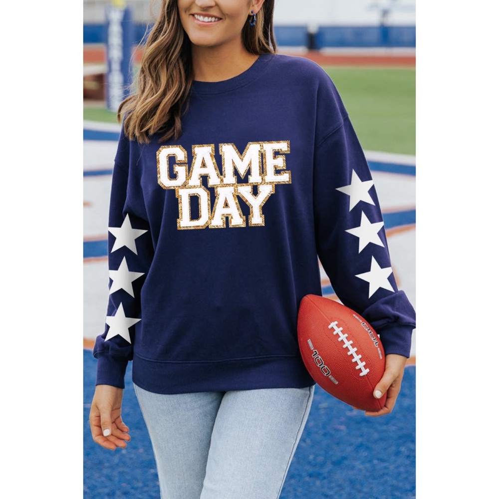 Star Sleeve Gameday Sweatshirt